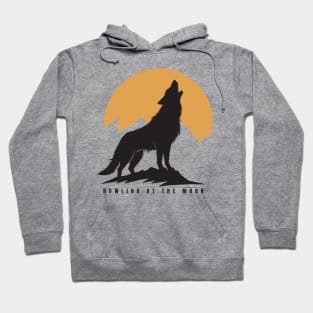 Wolf Howling at the moon Hoodie